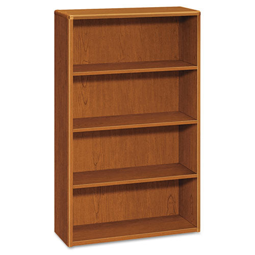 10700 Series Wood Bookcase, Four-Shelf, 36w x 13.13d x 57.13h, Bourbon Cherry-(HON10754HH)