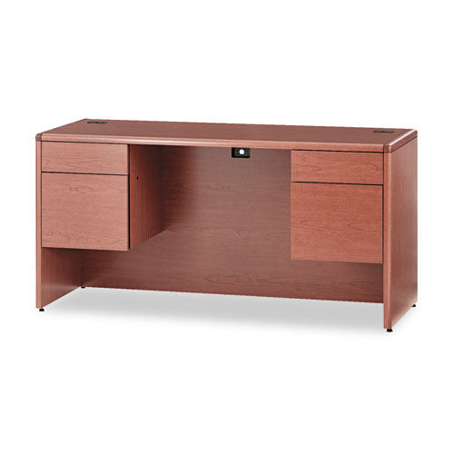 10700 Kneespace Credenza, 3/4 Height Pedestal, 60w x 24d x 29.5h, Bourbon Cherry-(HON10765HH)