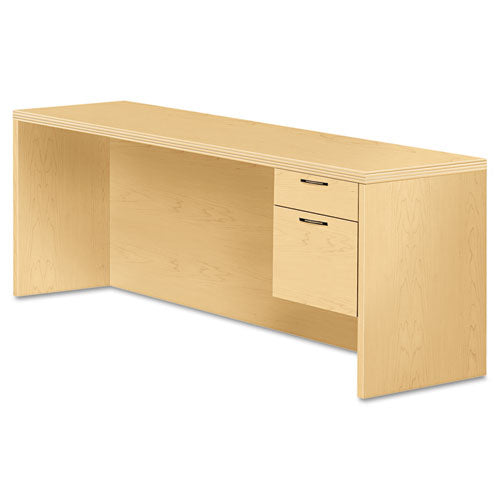 Valido Series Right Pedestal Credenza, 72w x 24d x 29.5h, Natural Maple-(HON11545RAFDD)