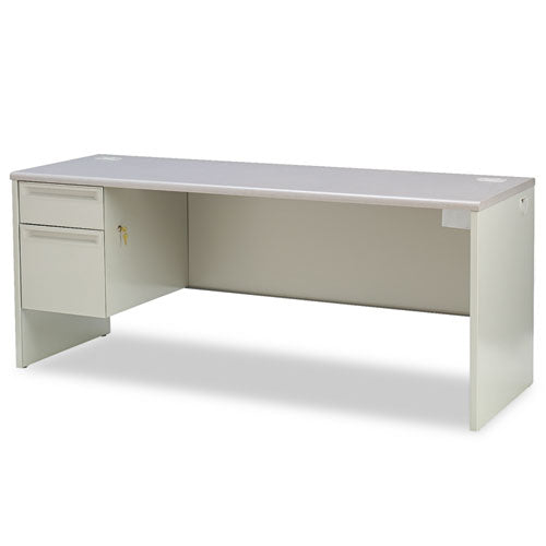 38000 Series Left Pedestal Credenza, 72w x 24d x 29.5h, Gray-(HON38855LG2Q)