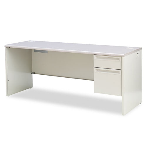 38000 Series Right Pedestal Credenza, 72w x 24d x 29.5h, Gray-(HON38856RG2Q)