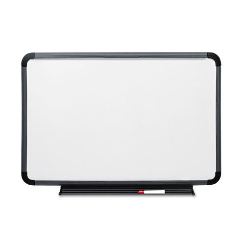 Ingenuity Dry Erase Board, 36 x 24, White Surface, Charcoal Gray Polyethylene Frame-(ICE37039)