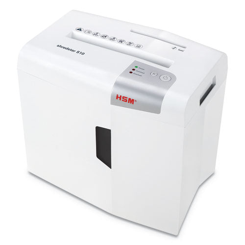 shredstar S10 Strip-Cut Shredder, 10 Manual Sheet Capacity-(HSM1042W)