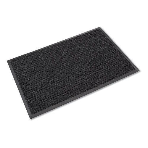 Super-Soaker Wiper Mat with Gripper Bottom, Polypropylene, 46 x 72, Charcoal-(CWNSSR046CH)