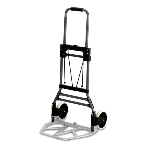 Stow-Away Collapsible Medium Hand Truck, 275 lb Capacity, 19 x 17.75 x 38.75, Aluminum-(SAF4062)