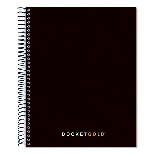 Docket Gold Planner, 1-Subject, Narrow Rule, Black Cover, (70) 8.5 x 6.75 Sheets-(TOP63754)