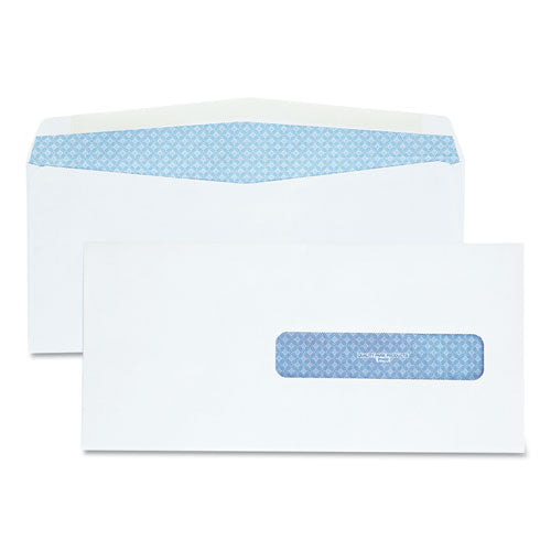 Security Tinted Insurance Claim Form Envelope, Address Window, Commercial Flap, Gummed Closure, 4.5 x 9.5, White, 500/Box-(QUA21432)