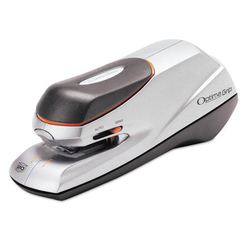 Optima Grip Electric Stapler, 20-Sheet Capacity, Black/Silver-(SWI48207)