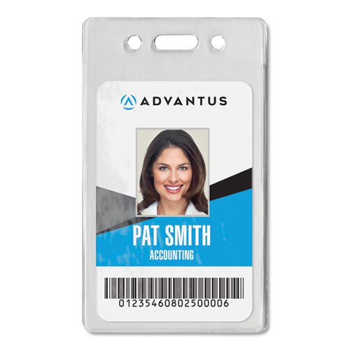 Proximity ID Badge Holders, Vertical, Clear 2.68" x 4.38" Holder, 2.38" x 3.63" Insert, 50/Pack-(AVT75451)