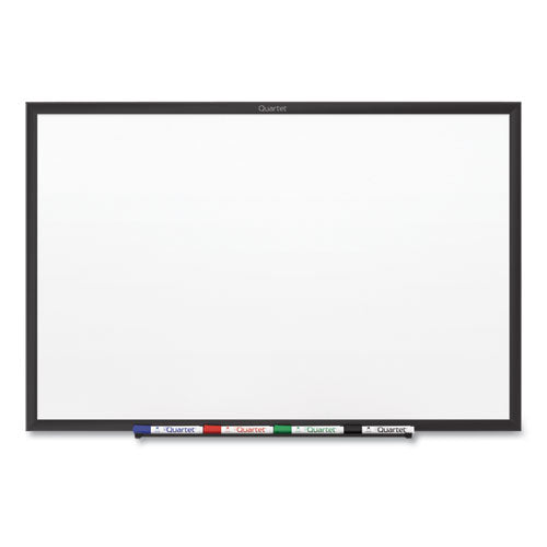 Classic Series Nano-Clean Dry Erase Board, 24 x 18, White Surface, Black Aluminum Frame-(QRTSM531B)