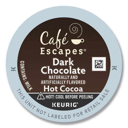 Dark Chocolate Hot Cocoa K-Cups, 24/Box, 4 Box/Carton-(GMT6802CT)