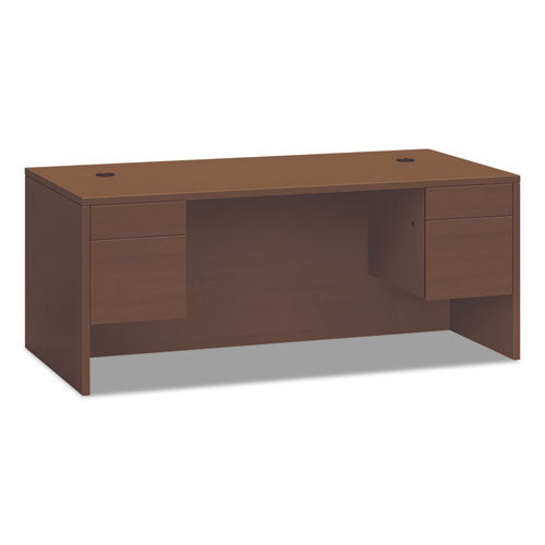 10500 Series Double Pedestal Desk, 72" x 36" x 29.5", Shaker Cherry-(HON10593FF)