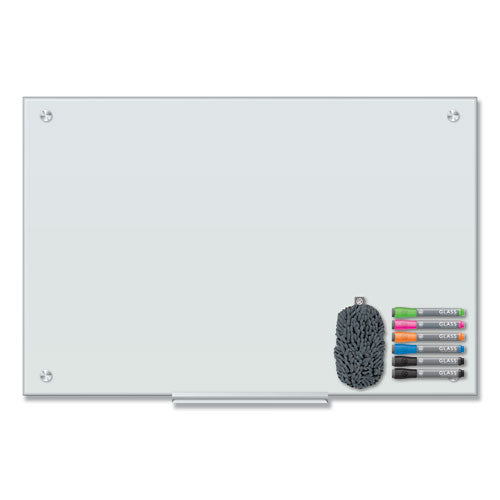 Magnetic Glass Dry Erase Board Value Pack, 36 x 24, White Surface-(UBR3970U0001)