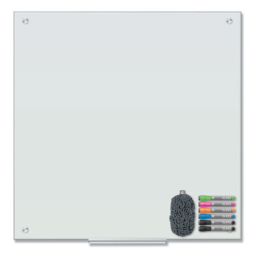 Magnetic Glass Dry Erase Board Value Pack, 36 x 36, White Surface-(UBR3971U0001)