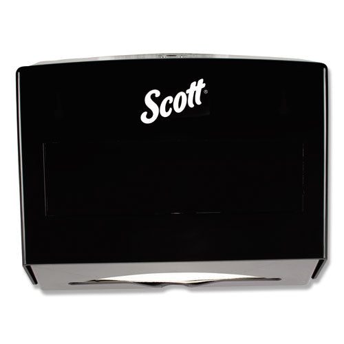 Scottfold Folded Towel Dispenser, 10.75 x 4.75 x 9, Black-(KCC09215)