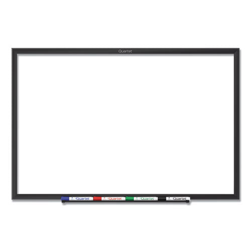 Classic Series Total Erase Dry Erase Boards, 24 x 18, White Surface, Black Aluminum Frame-(QRTS531B)