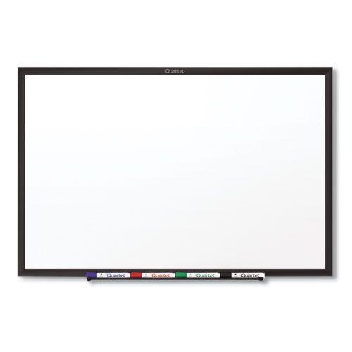 Classic Series Total Erase Dry Erase Boards, 60 x 36, White Surface, Black Aluminum Frame-(QRTS535B)