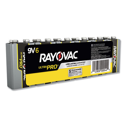 Ultra Pro Alkaline 9V Batteries, 6/Pack-(RAYAL9V6J)