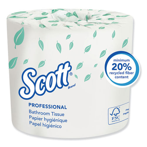 Essential Standard Roll Bathroom Tissue for Business, Septic Safe, 2-Ply, White, 550 Sheets/Roll-(KCC04460RL)