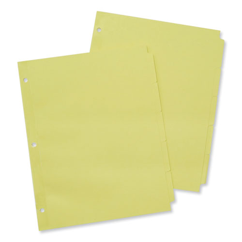 Self-Tab Index Dividers, 5-Tab, 11 x 8.5, Buff, 36 Sets-(UNV20836)