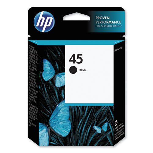 HP 45, (51645A) Black Original Ink Cartridge-(HEW51645A)