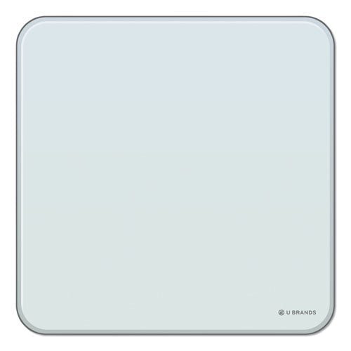 Cubicle Glass Dry Erase Board, 12 x 12, White Surface-(UBR3690U0001)