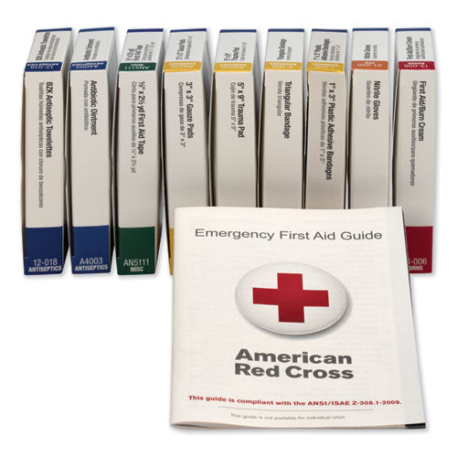 ANSI Compliant 10 Person First Aid Kit Refill, 65 Pieces-(FAO740010)