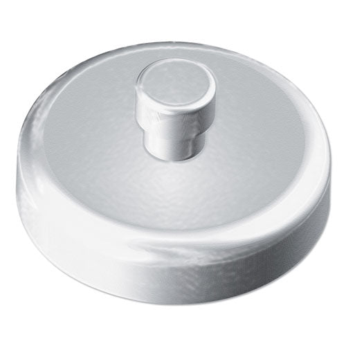 Mounting Magnets for Glove and Towel Dispensers, White/Silver, 1.5" Diameter, 4/Pack-(KTKAHM001)