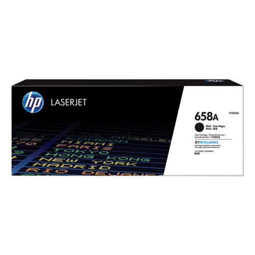 HP 658A, (W2000A) Black Original LaserJet Toner Cartridge-(HEWW2000A)