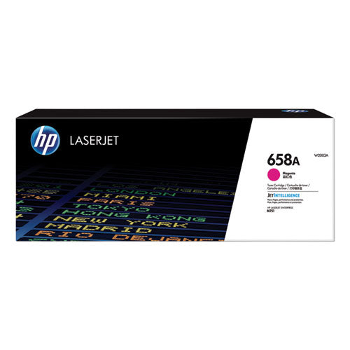 HP 658A, (W2003A) Magenta Original LaserJet Toner Cartridge-(HEWW2003A)