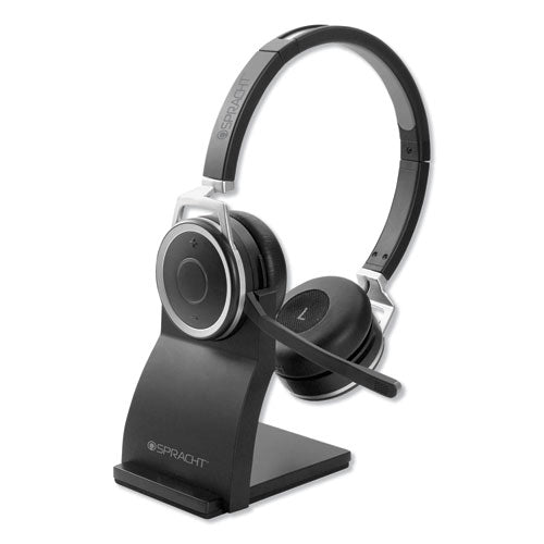 ZuM BT Prestige Combo Binaural Over The Head Headset with USB Dongle, Black-(SPTZUMBTP410)