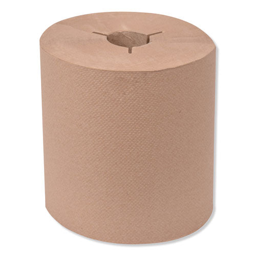 Universal Hand Towel Roll, Notched, 1-Ply, 8" x 1,000 ft, Natural, 6 Rolls/Carton-(TRK8031000)