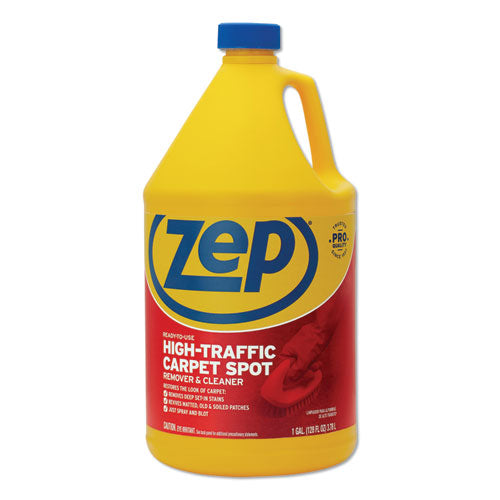 High Traffic Carpet Cleaner, 1 gal, 4/Carton-(ZPEZUHTC128CT)