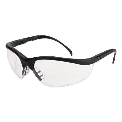 Klondike Safety Glasses, Matte Black Frame, Clear Lens-(CRWKD110)