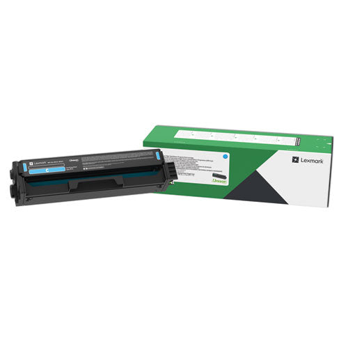 C3210C0 Return Program Toner, 1,500 Page-Yield, Cyan-(LEXC3210C0)