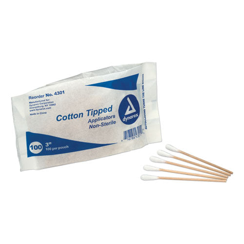 Refill for SmartCompliance Business Cabinet, Cotton-Tipped Applicators, 3",100/Bag-(FAO25400)