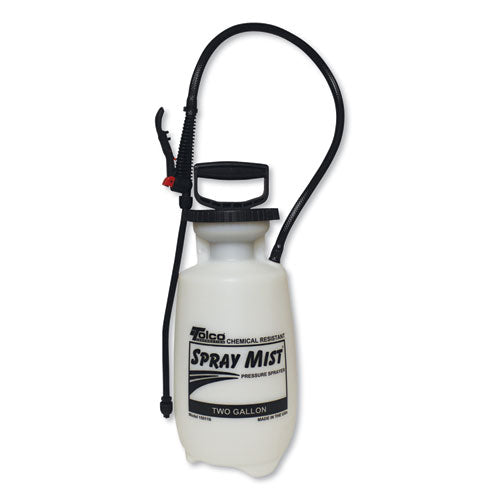 Chemical Resistant Tank Sprayer, 2 gal, 0.63" x 28" Hose, White-(TOC150012)