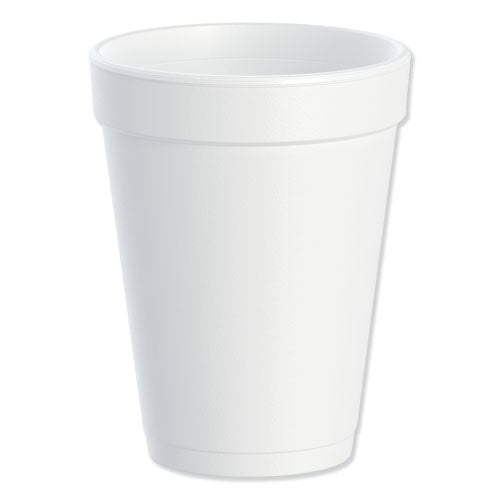 Foam Drink Cups, 14 oz, White, 1,000/Carton-(DCC14J16)