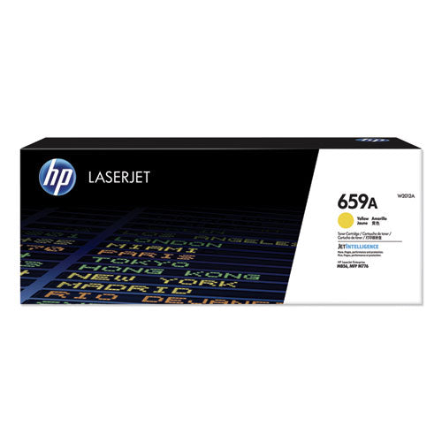 HP 659A, (W2012A) Yellow Original LaserJet Toner Cartridge-(HEWW2012A)