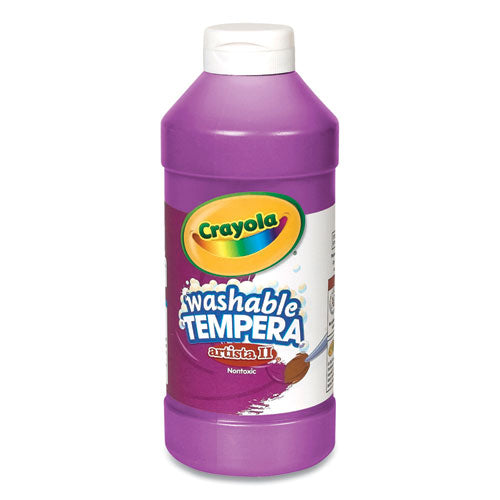 Artista II Washable Tempera Paint, Violet, 16 oz Bottle-(CYO543115040)