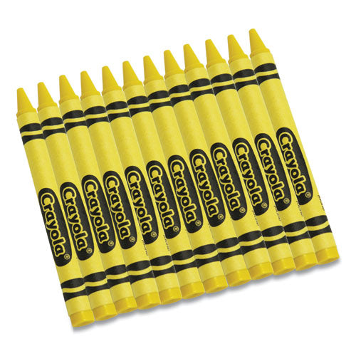 Bulk Crayons, Yellow, 12/Box-(CYO520836034)