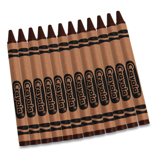 Bulk Crayons, Brown, 12/Box-(CYO520836007)