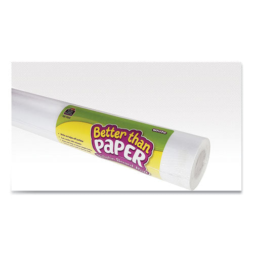 Better Than Paper Bulletin Board Roll, 4 ft x 12 ft, White-(TCR77373)