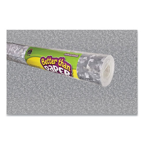 Better Than Paper Bulletin Board Roll, 4 ft x 12 ft, Galvanized Metal-(TCR77351)