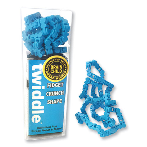 Twiddle Fidget Crunch Shape, Blue, Ages 5 and Up-(ZOR1474)