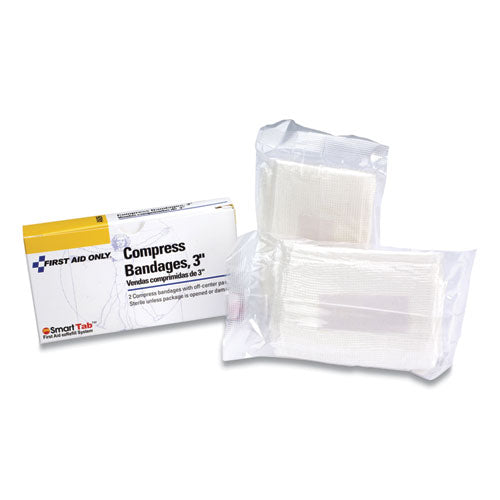 Compress Bandages, 3 x 2, 2/Box-(FAOAN266)