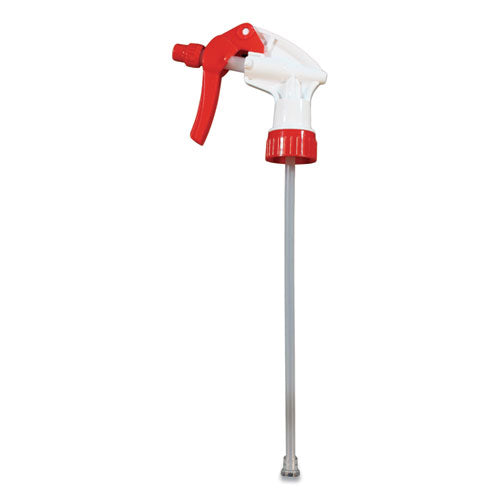 General Purpose Trigger Sprayer, 9.88" Tube, Fits 32 oz Bottles, Red/White, 24/Carton-(IMP59062491)