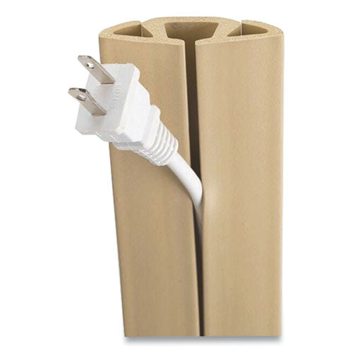 Cord Protector and Concealer, 2.6" x 5 ft, Beige-(RBOUTWCP501BG)