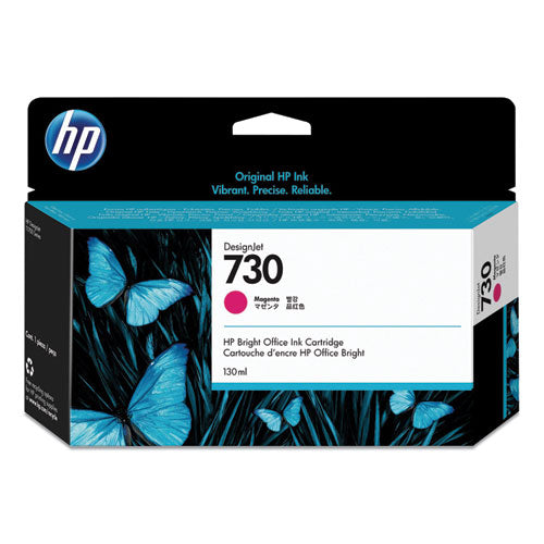 HP 730, (P2V63A) Magenta Original Ink Cartridge-(HEWP2V63A)