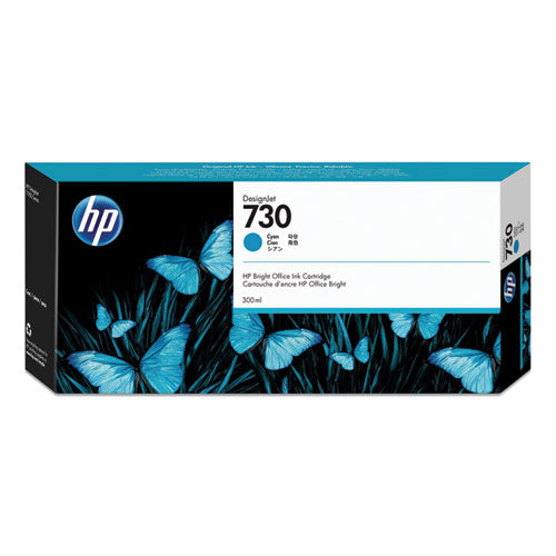 HP 730, (P2V68A) Cyan Original Ink Cartridge-(HEWP2V68A)